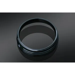 Kuryakyn, anillo decorativo para faro de 7". Negro brillante