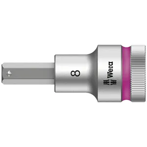 Punta hexagonal Wera Zyklop con accionamiento de 1/2" y función de retención