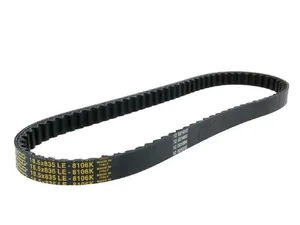 Correa de transmisión negra para motocicleta custom americana