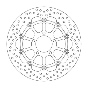 Rotor de freno flotante serie Halo de Moto-Master