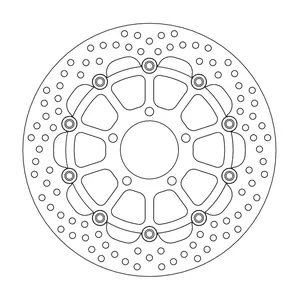 Rotor de freno flotante serie Halo de Moto-Master