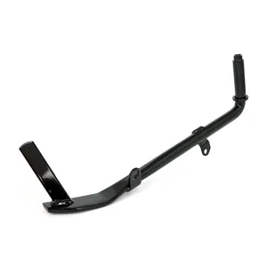 Caballete lateral de touring longitud std. Negro