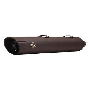 V Performance, juego de silenciadores slip-on Banger de 100mm. Negro
