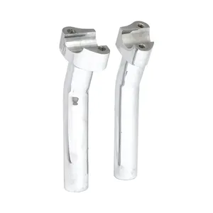 Riseres pullback de aluminio forjado, elevación de 7". Cromado