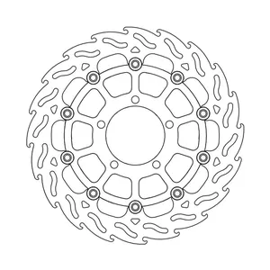 Rotor de freno flotante serie Flame de Moto-Master