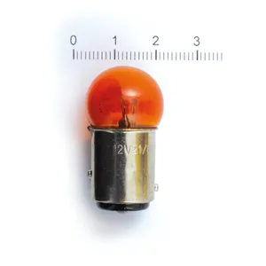 Bombilla para intermitente, diámetro pequeño. Lente ámbar. 21cp/6cp