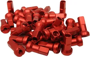 Niple de rayo MX1 de aluminio billet con rosca y cabeza hexagonal