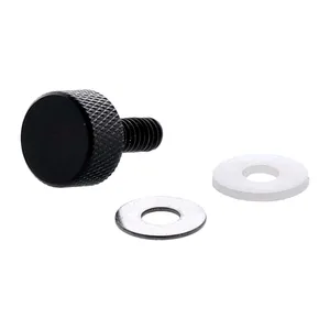 Kit de tornillo de mariposa para asiento. Perfil bajo. Negro