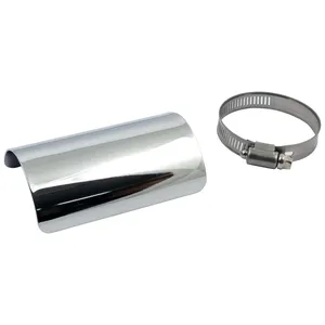 Protector térmico universal liso de 4" cromado
