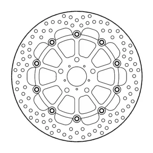 Rotor de freno flotante serie Halo de Moto-Master