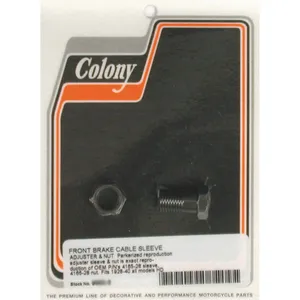 Colony, ajustador de cable de freno delantero. Parkerizado negro
