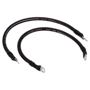 NAMZ, juego de cables de batería. Negro. 15 pulgadas (38cm)