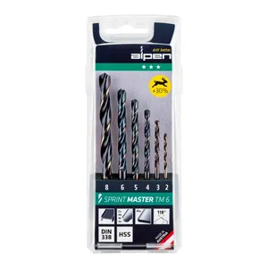 Alpen, juego de brocas maestras Sprint de 5 piezas