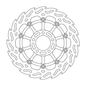 Rotor de freno flotante serie Flame de Moto-Master