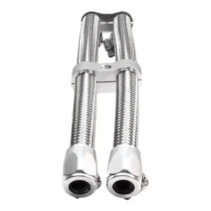 Jagg, kit de mejora de manguera de aceite trenzada de 3/8". Plateado