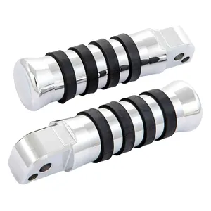 Rick's Motorcycles, estribos para pasajero estilo O-ring. Pulido