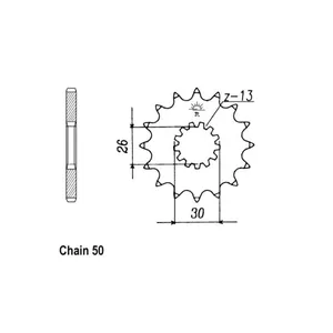 Piñón delantero JT 1180.17