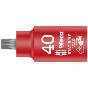 Llave de vaso Torx Wera HF, aislada, tamaño TX40