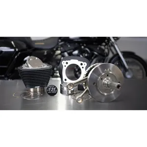 S&S, Kit de configuración Hot 131" negro arrugado sin aletas destacadas