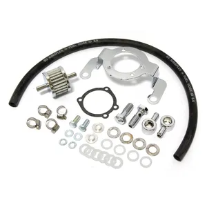 Kit de soporte adaptador de filtro de aire. Cromado