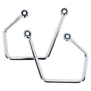 Highway Hawk, kit de soporte para alforjas. Cromado <span style="color: red;font-size: 0,5em">- PEDIDO ESPECIAL -</span>