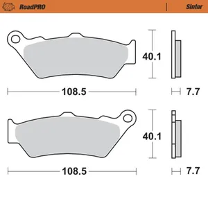 Pastillas de freno Moto-Master RoadPro. Sinterizadas
