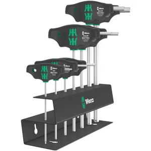 Juego de destornilladores Wera T-handle Hex plus métrico, 7 piezas