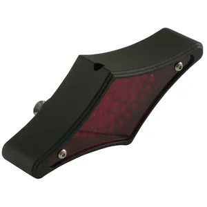 Luz trasera LED de lente plana Diamond. Negro