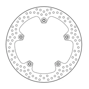 Rotor de freno fijo remachado serie Halo de Moto-Master