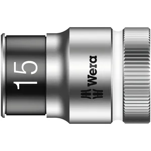 Llave de vaso Wera Zyklop 1/2" con función de retención - Métrica 15.0
