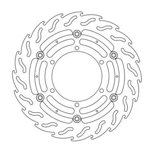 Rotor de freno flotante serie Flame de Moto-Master