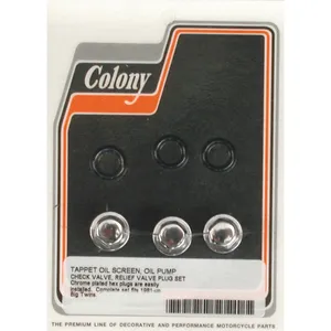 Juego de tapones de bomba de aceite y cárter Colony