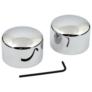 Kit de tapa de tuerca de eje delantero. Cromado. Abombada