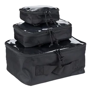 Set organizador Army Surplus transparente 3 uds negro