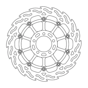 Rotor de freno flotante serie Flame de Moto-Master