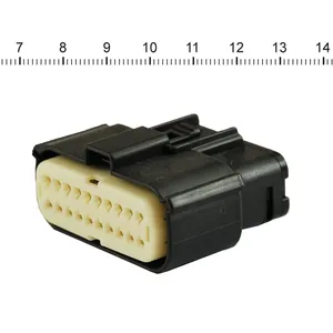 NAMZ, conector Molex MX-150. Negro, hembra, 20 pines