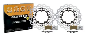 Kit de freno delantero sobredimensionado con pinzas y discos de freno