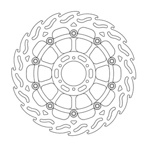 Rotor de freno flotante serie Flame de Moto-Master