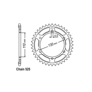 Corona trasera JT 1876.45
