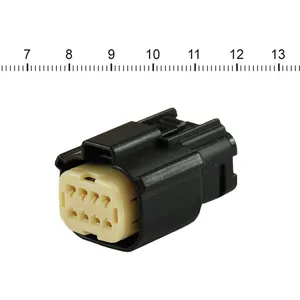 NAMZ, conector Molex MX-150. Negro, hembra, 8 pines