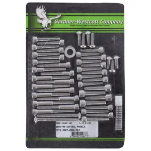 Kit de montaje de tapa lateral Big Twin, allen de acero inoxidable <span style="color: red;font-size: 0,5em">- PEDIDO ESPECIAL -</span>
