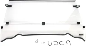 Parabrisas completamente abatible - completo plegable <span style="color: red;font-size: 0,5em">- ALMACEN USA-</span>