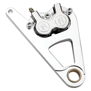 PM, Soporte de pinza delantero derecho de 4 pistones, 11.5". Cromado