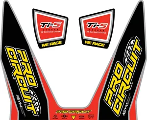 Exhaust stickers - logo decal kit Ti-5