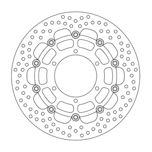 Rotor de freno flotante serie Halo de Moto-Master
