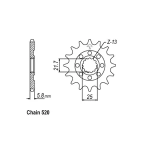 Piñón Delantero JT 1565.13