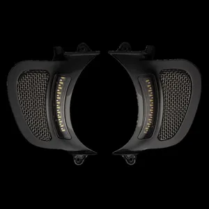 Custom Dynamics, insertos LED V2 Road Glide Vents. Negro