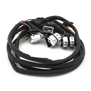 Kit de interruptores y cableado de manillar. Radio. Cromado