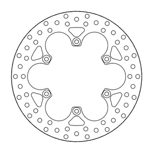 Rotor de freno fijo serie Halo de Moto-Master