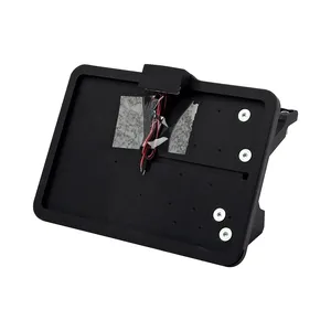 CPV, soporte de matrícula 'deslizante'. Montaje lateral, negro